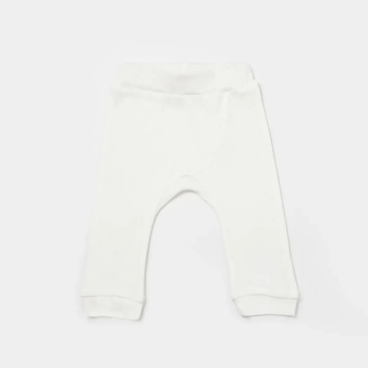 Bibaby Pantolon Patiksiz 2li Jakarlı Sarı - Ekru