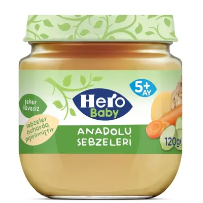 Hero Baby Kavanoz Maması Anadolu Sebzeleri 120 Gr