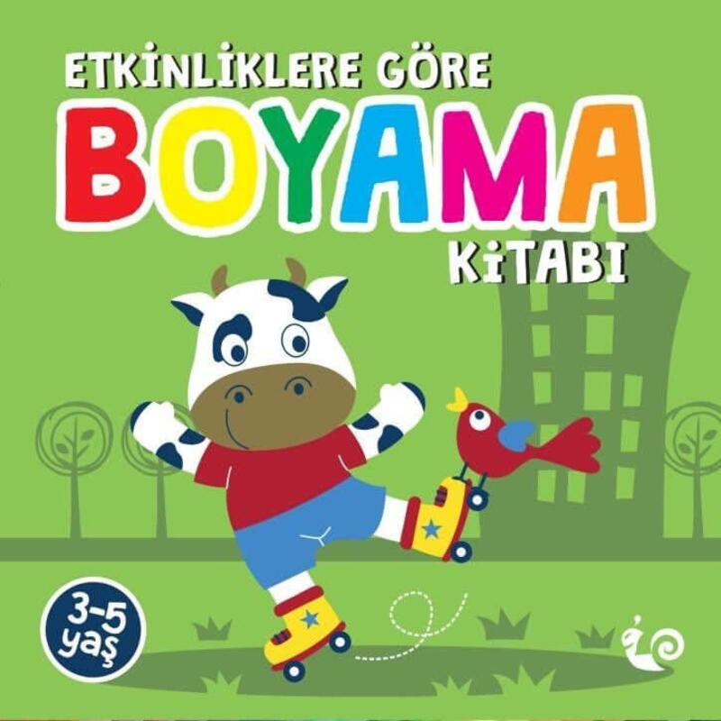 Etkinliklere Göre 24 Sayfa Boyama Kitabı Yeşil