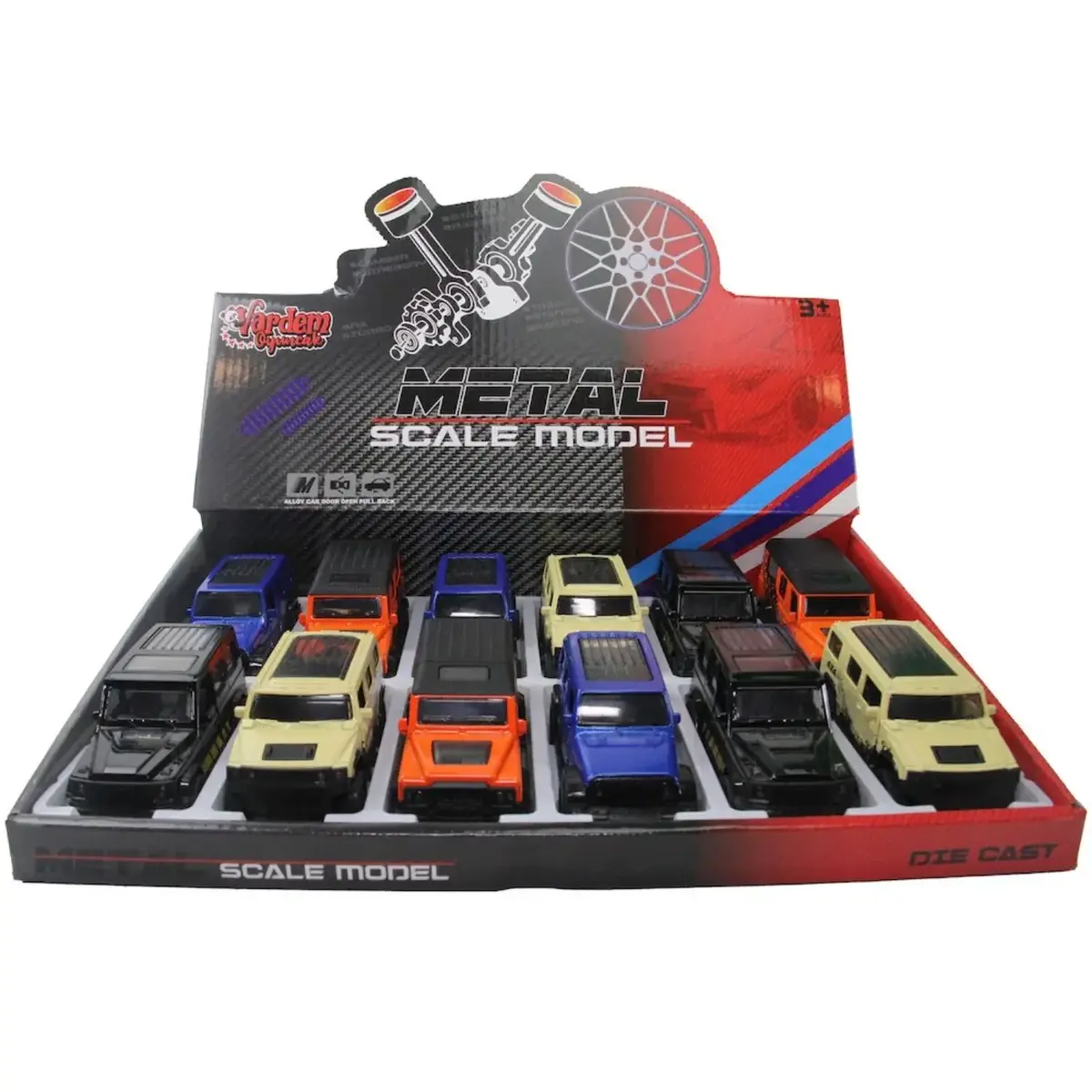 Vardem Çek Bırak Kapıları Açılan 1:43 Metal Jeep