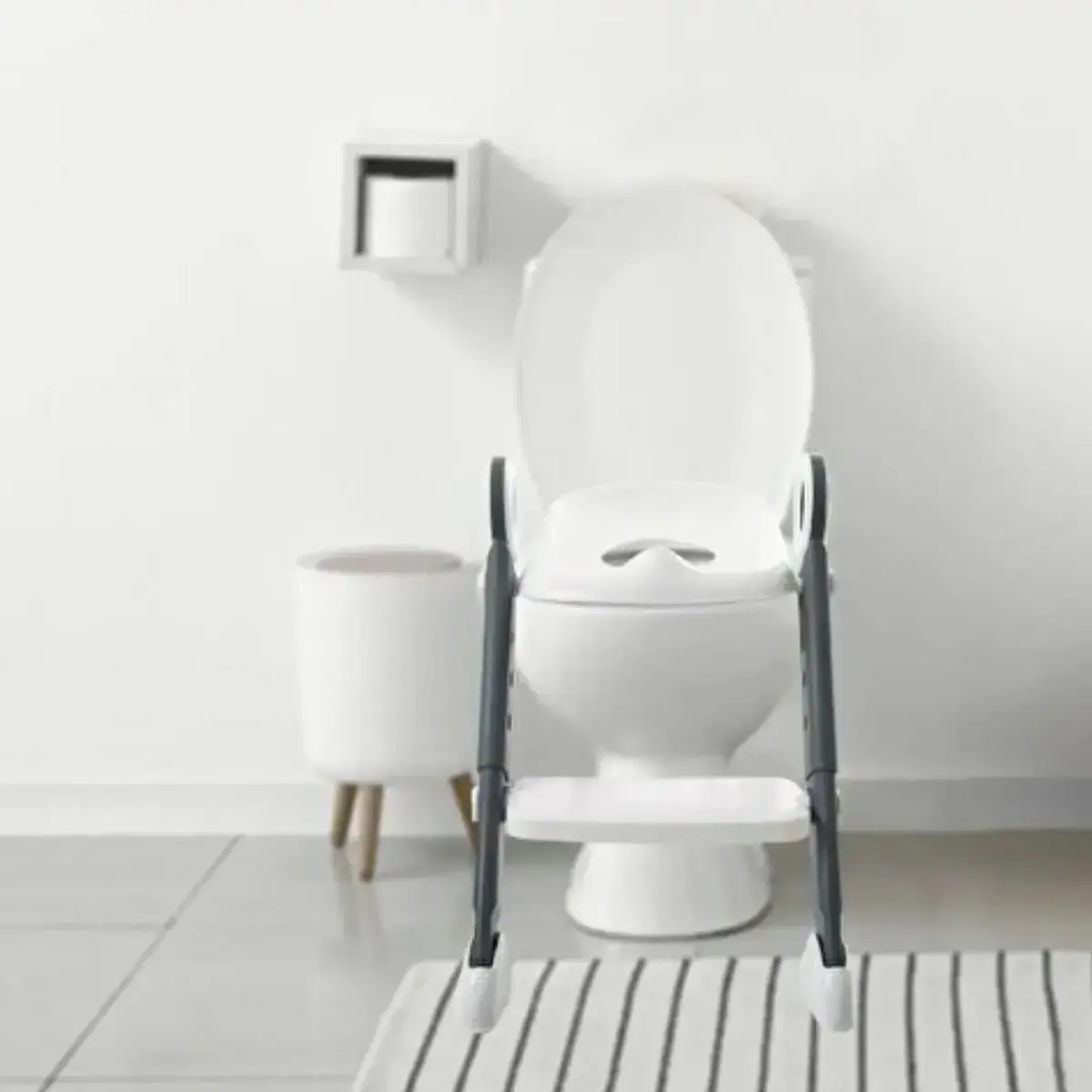 Babyjem Basamaklı ve Katlanır Klozet Adaptörü Beyaz