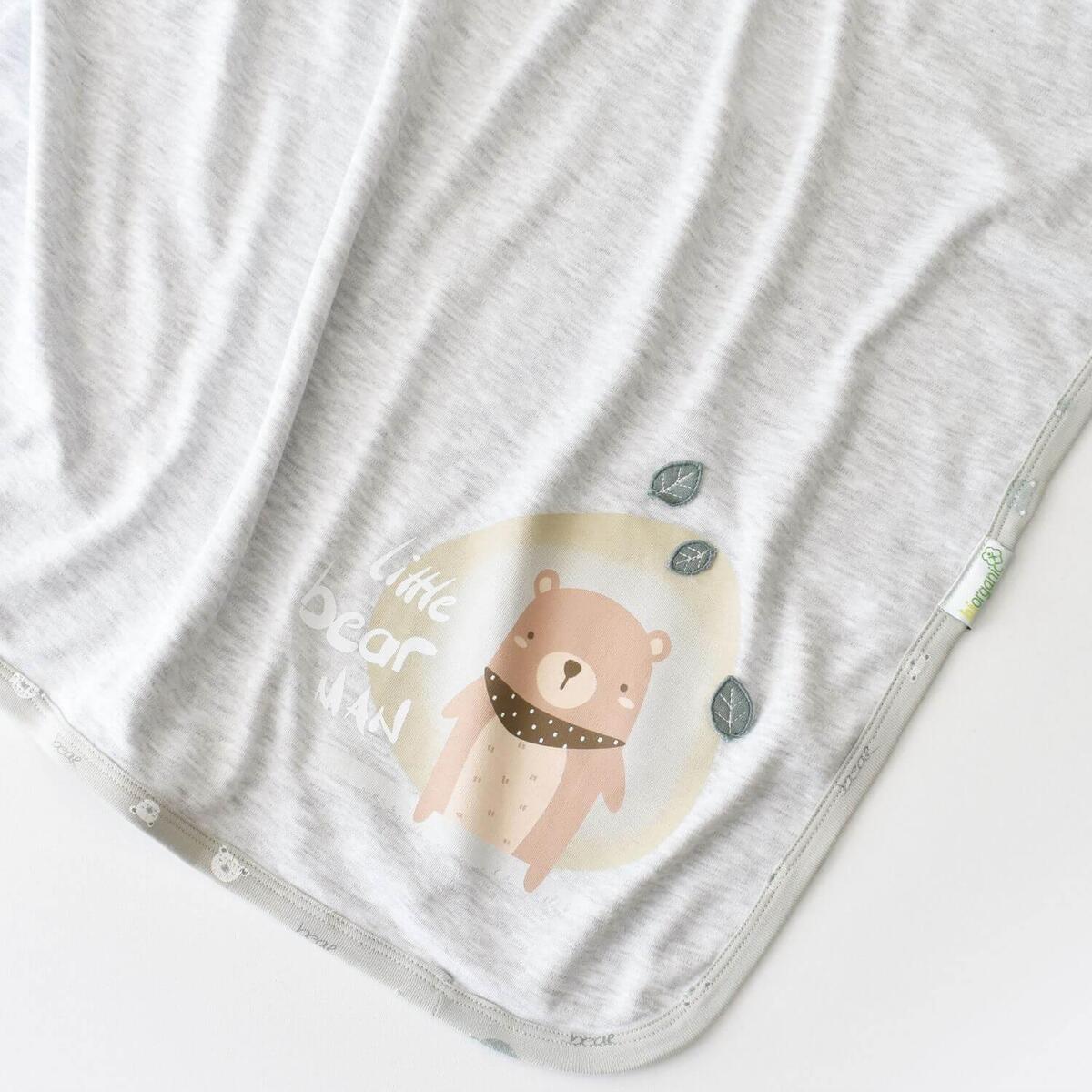 Bibaby Organik Battaniye Hug Me Bear Kar Melanj