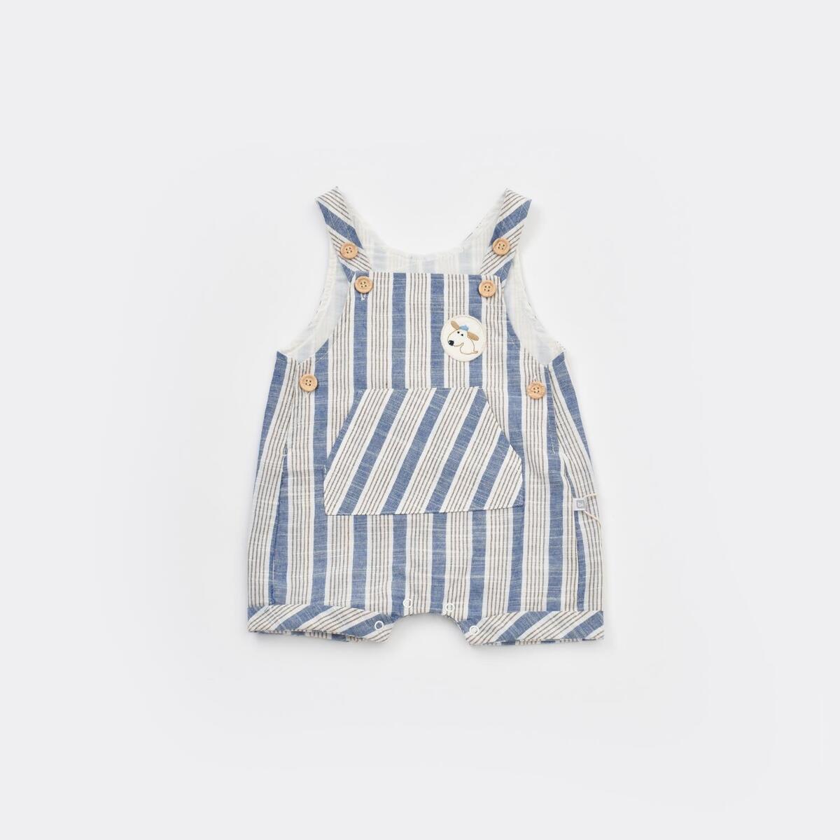Bibaby Salopet Tulum Stripe Sytle Lacivert - Bej