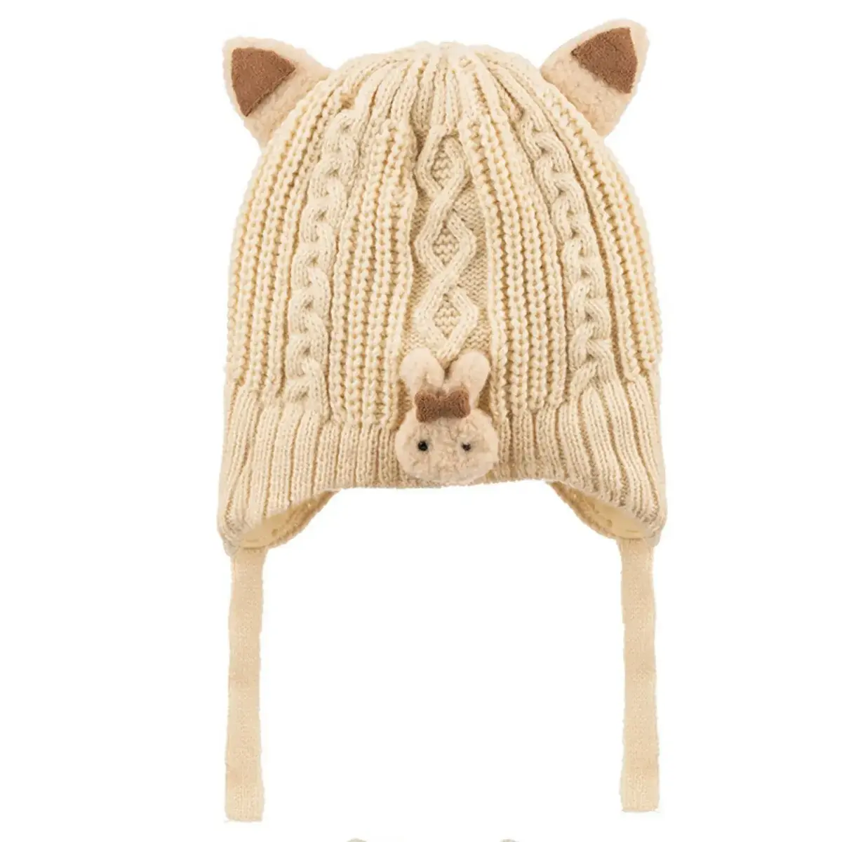 Kitti Eldiven Atkı Bere Takım 1-4 Yaş Krem Asortili