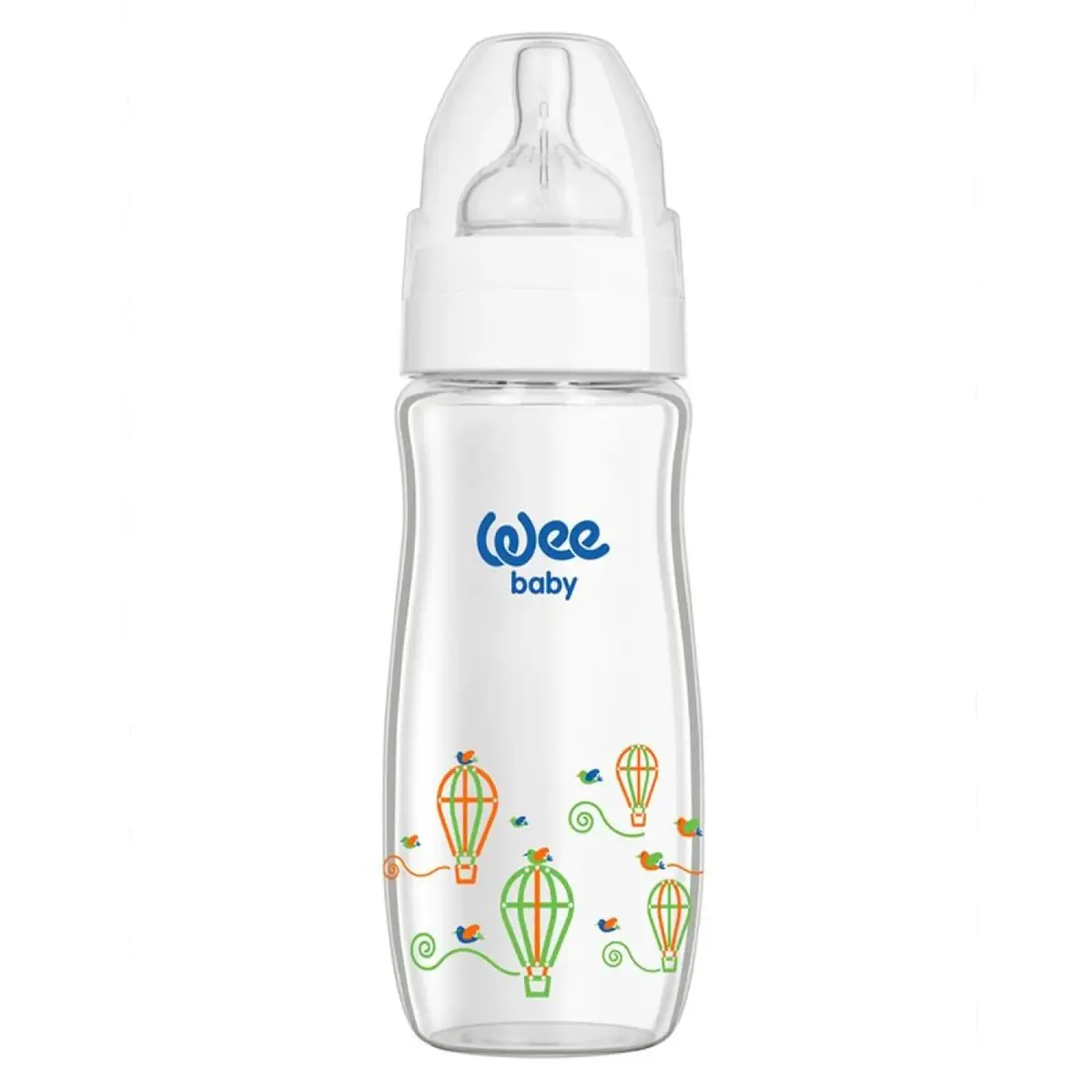 Wee Baby Klasik Plus Geniş Ağızlı Isıya Dayanıklı Cam Biberon 280 ml