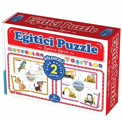 Çark Puzzle Hayvanlar Taşıtlar