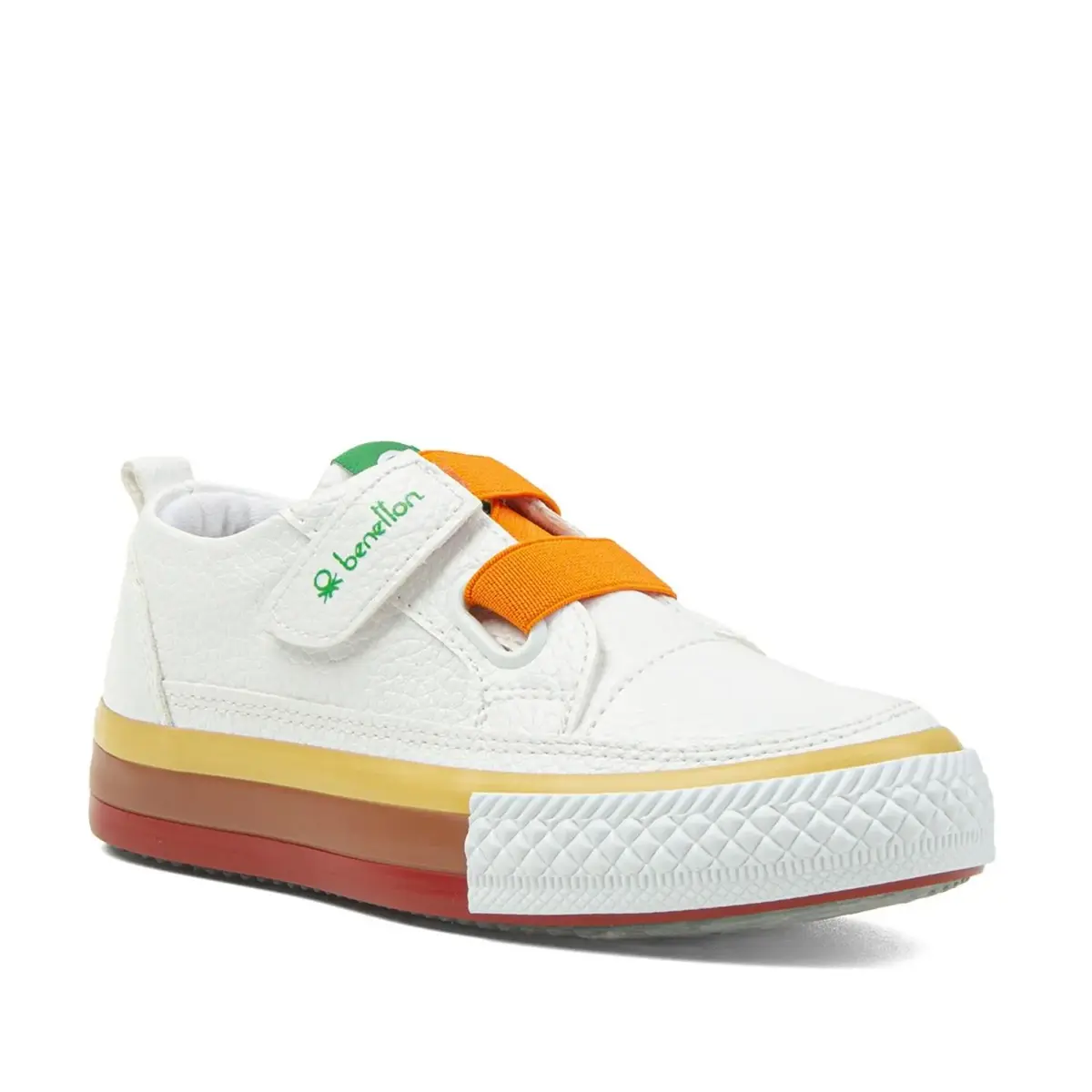 Benetton Ayakkabı Spor Beyaz - Turuncu