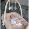 Babyjem Oyuncaklı Anne Baba Yanı Yatağı Somon Çiçek