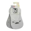 Bibaby Babet Çorap 2li Cute Face Gri - Beyaz