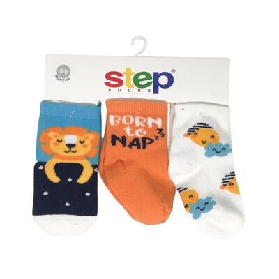 Step Çorap Soket 3lü Sakallı Lion