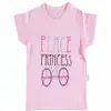 Bibaby T-Shirt Bimboo Peace Pembe