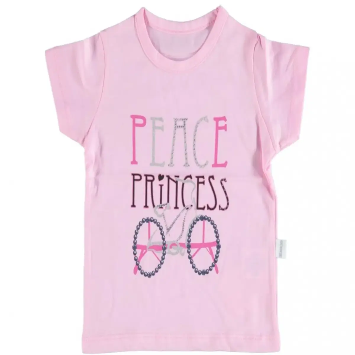 Bibaby T-Shirt Bimboo Peace Pembe Bibaby T-Shirt Bimboo Peace Pembe