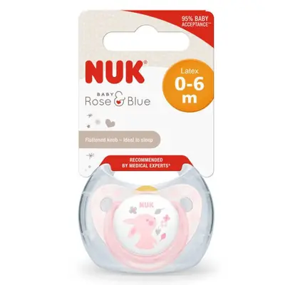 Nuk Baby Rose Kauçuk Kutulu Emzik 0+ Ay