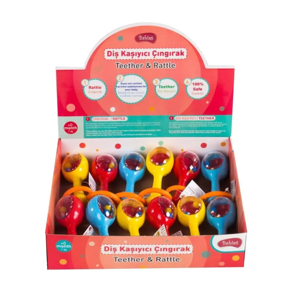 Babies Marakas Diş Kaşıyıcı Çıngırak