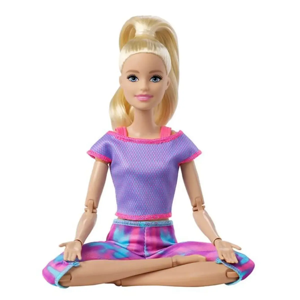 Barbie Sonsuz Hareket Bebeği Sarışın Desenli Taytlı
