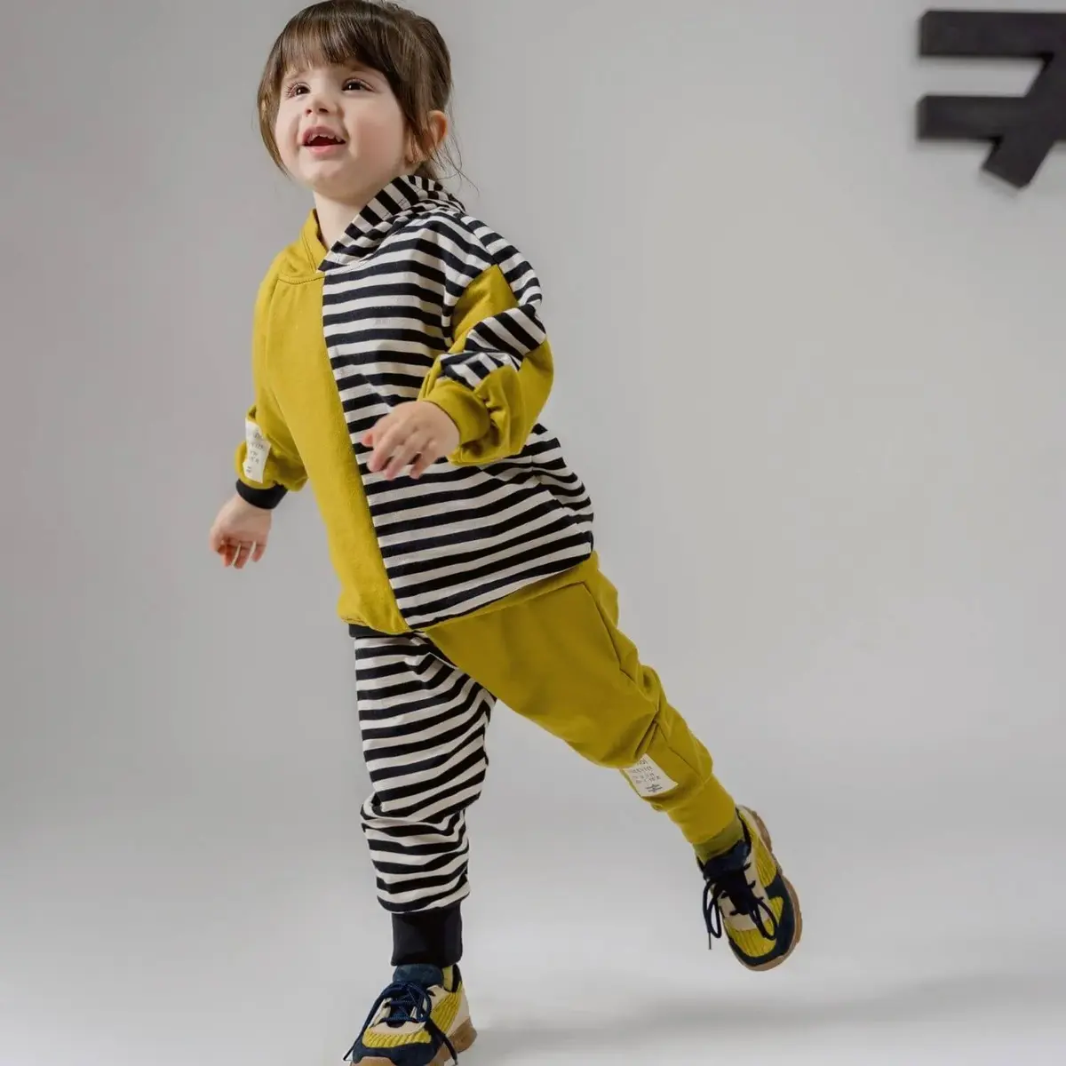 Moi Noi 2li Takım Parçalı Zebra Koyu Limon