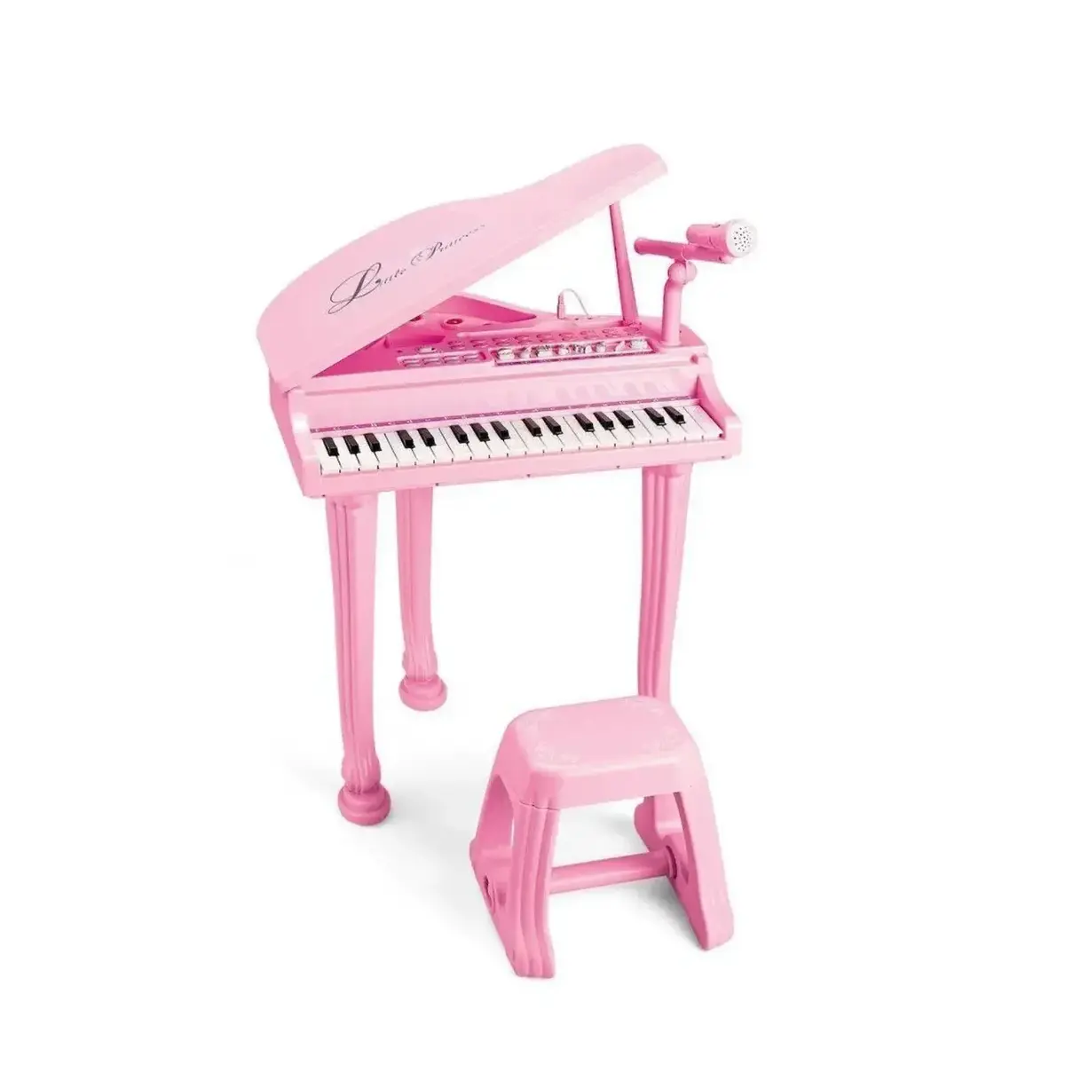 Vardem Mikrofonlu Mp3 Çalar Büyük Pembe Piyano 37 Tuşlu