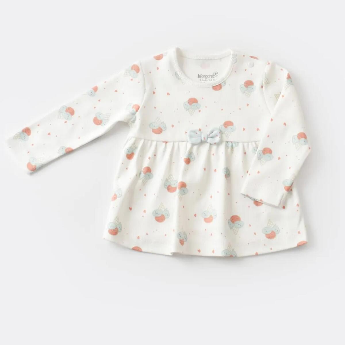 Bibaby Organik 2li Takım Pretty Ears Bunny Mint - Ekru