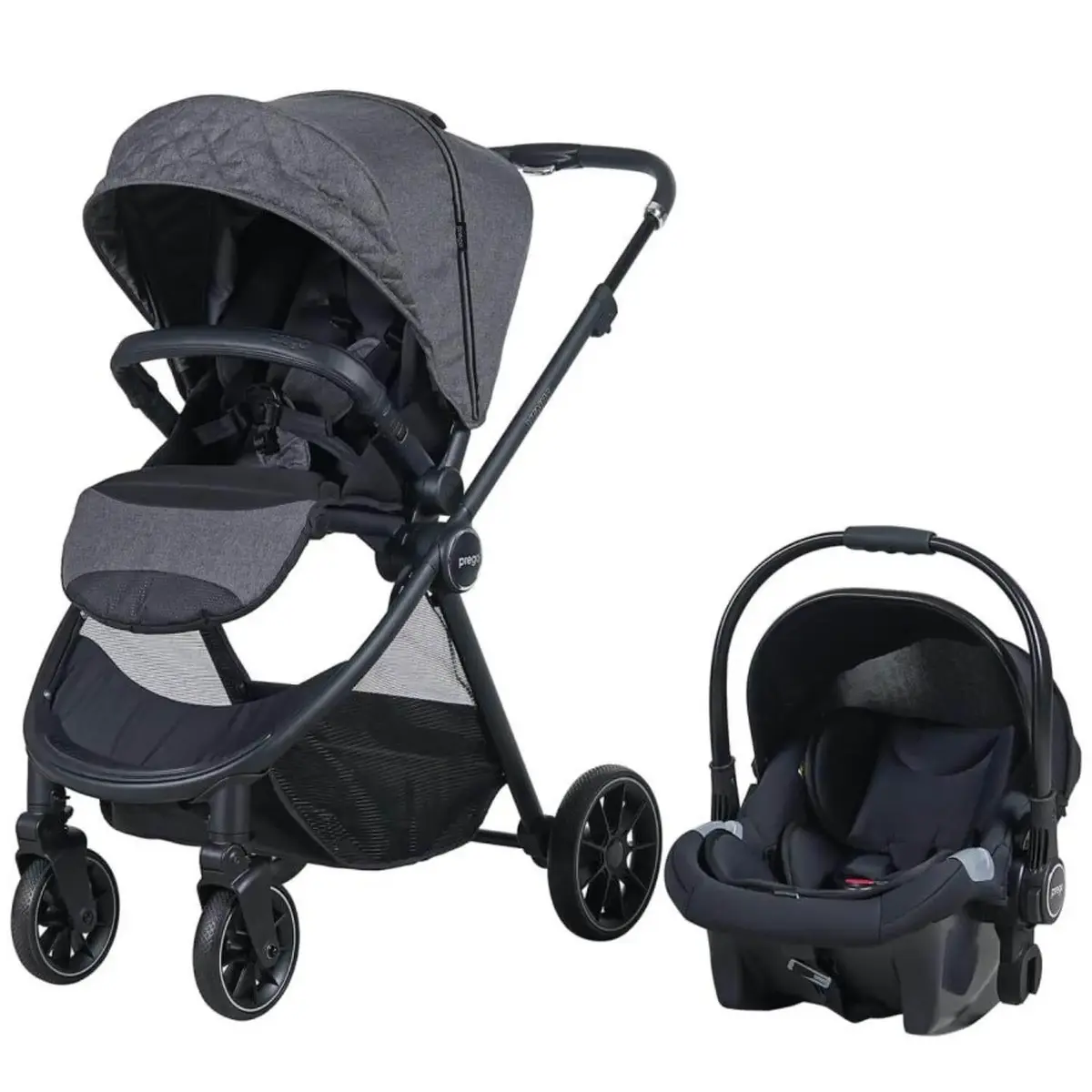 Prego 2028 Venüs Travel Sistem Bebek Arabası Gri Prego 2028 Venüs Travel Sistem Bebek Arabası Gri