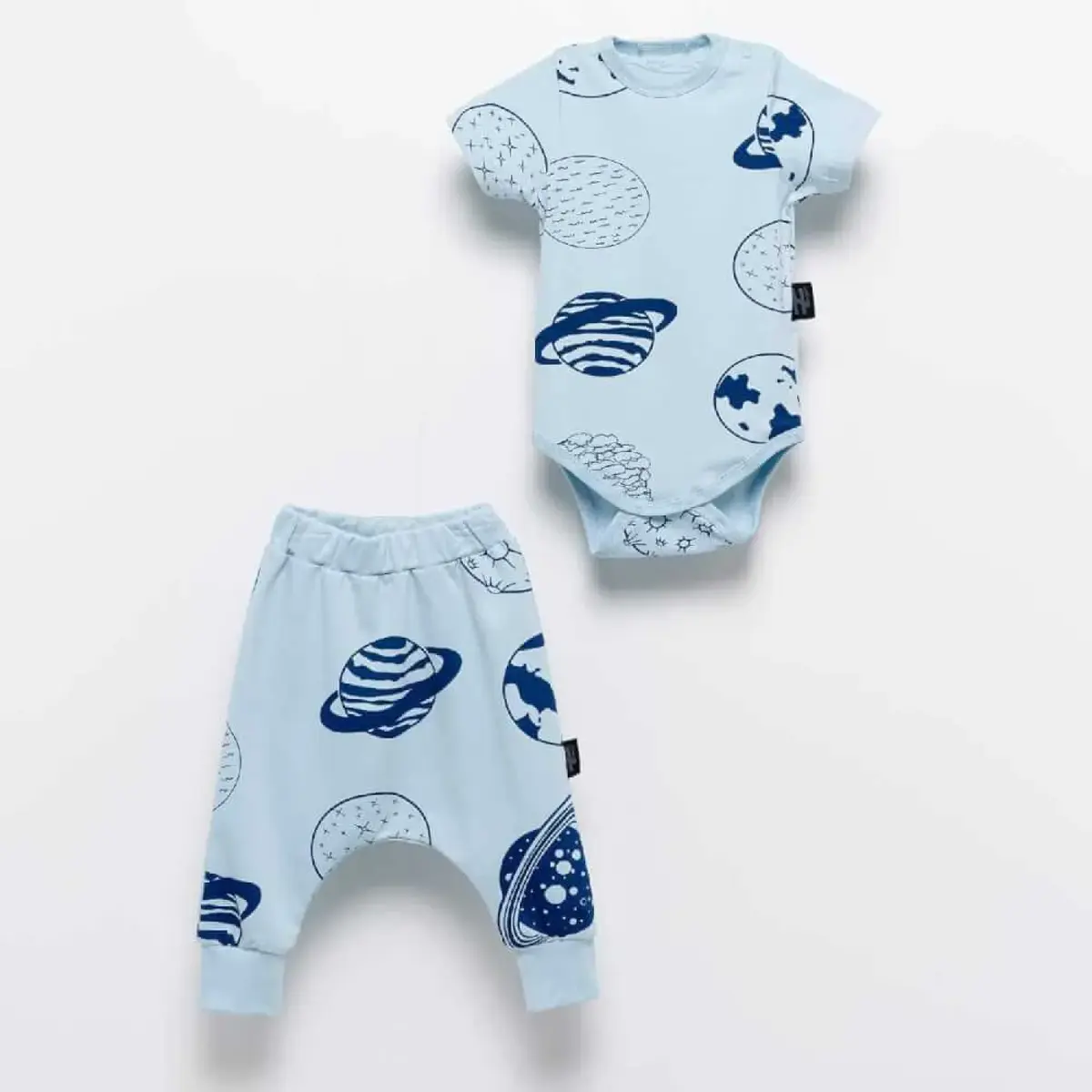 Moi Noi Bodyli 2li Takım Mavi Moi Noi Bodyli 2li Takım Mavi