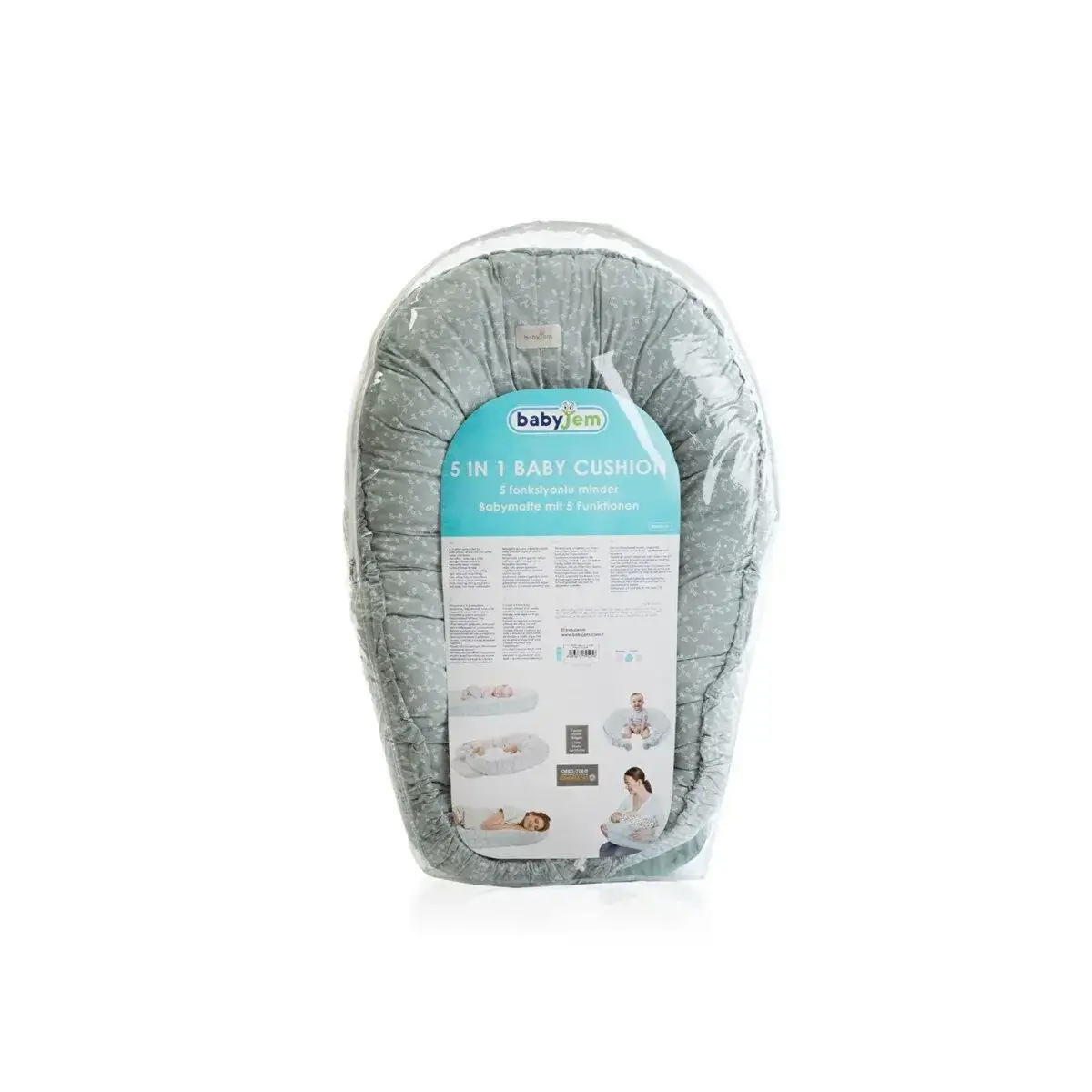 Babyjem 5 Fonksiyonlu Minder Yeşil Çiçek