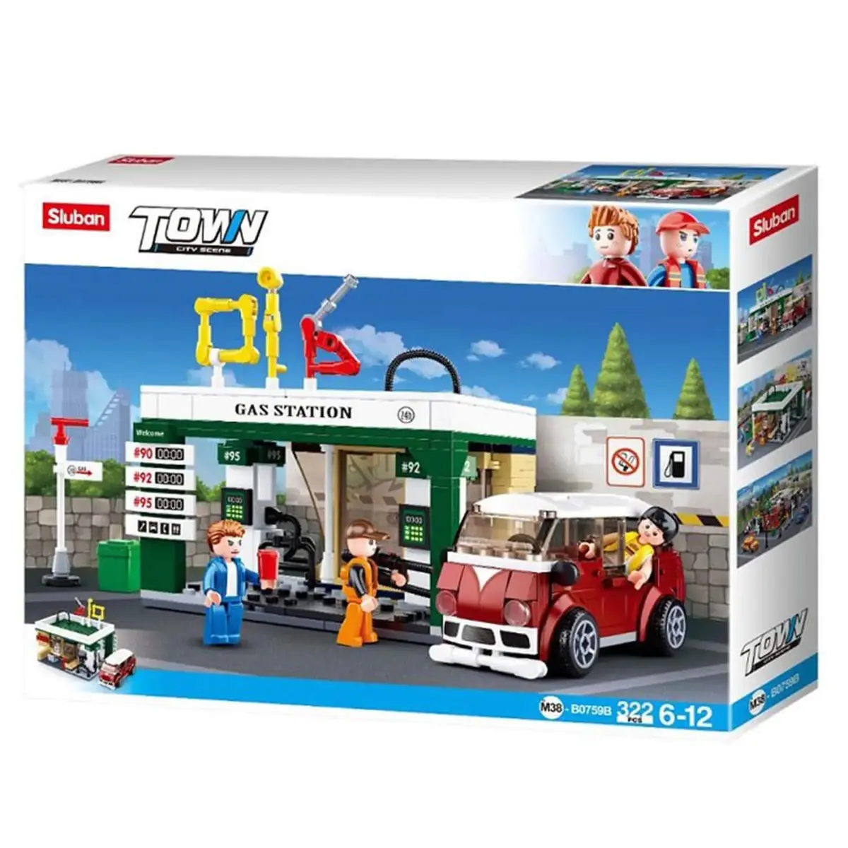 Sluban Town Benzin İstasyonu 322 Parça