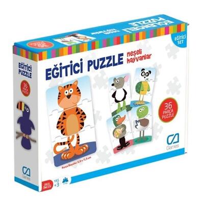 Ca Games Eğitici Puzzle - Neşeli Hayvanlar