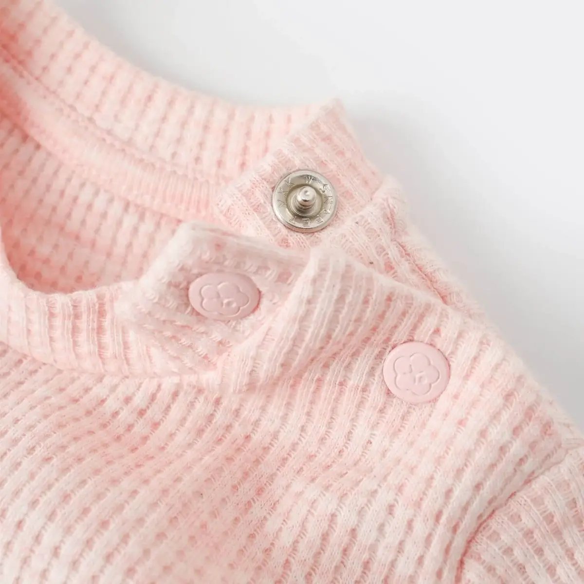 Bibaby Organik 2li Takım Nature In Waffle Pembe Melanj