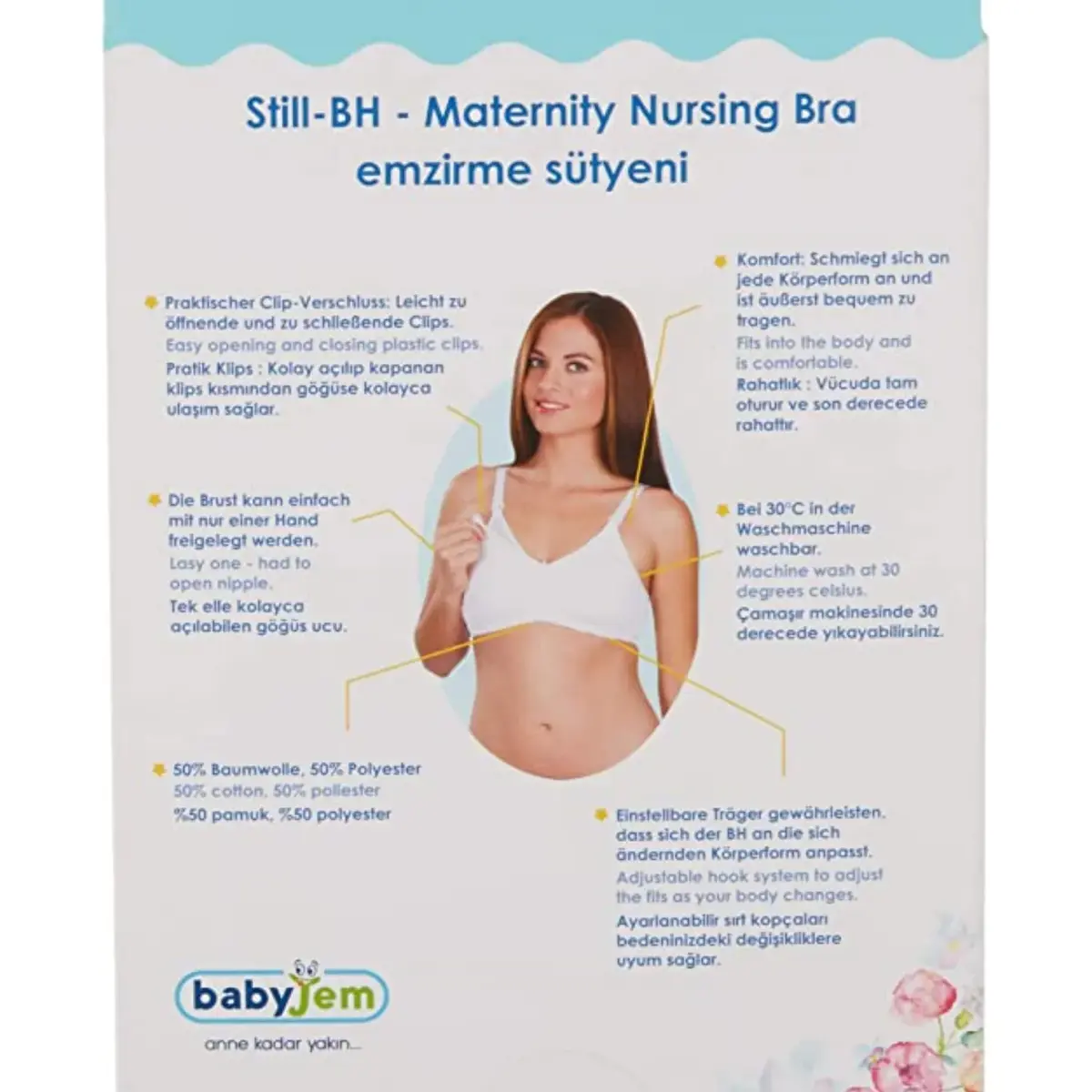 Babyjem Emzirme Sütyeni 85 Beden Siyah