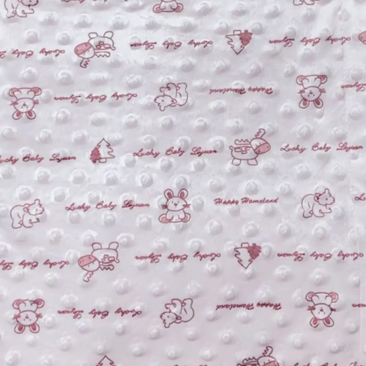 Bibaby Battaniye Desenli Büyük Boy Scoop Pembe