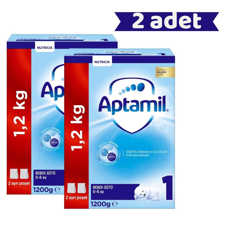 Aptamil 1 Devam Sütü 1200 Gr x2