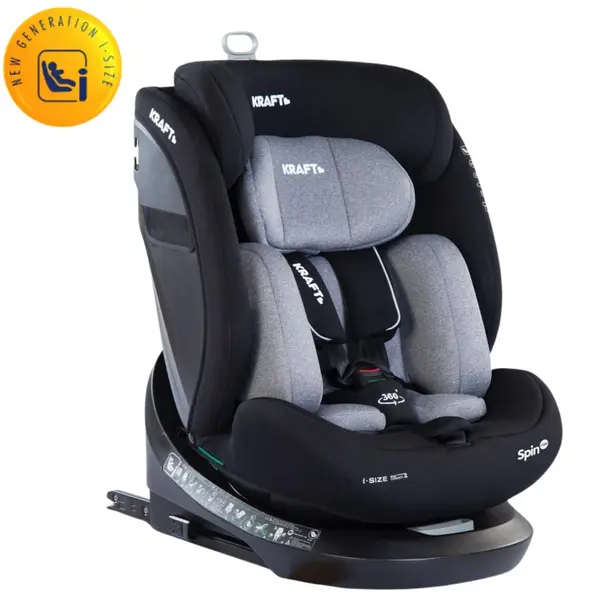 Kraft Spin I-Size Oto Koltuğu 0-36 Kg Grey