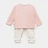 Bibaby Organik Pijama Takımı The Flowers Ekru - Pembe