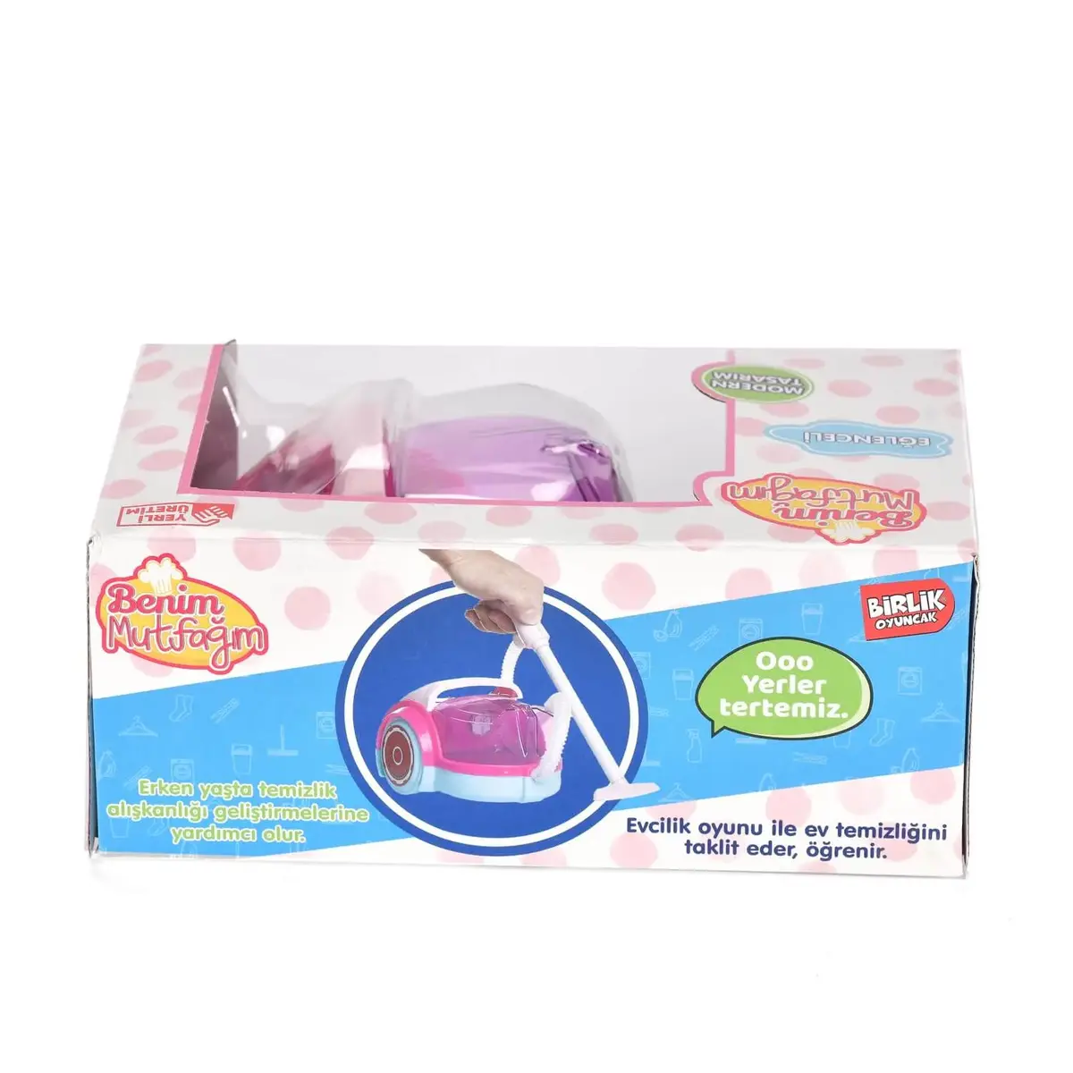Elektrik Süpürgesi Kutulu Pembe