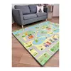 Coolmats Yeşil Parkur-Bulutlar ve Dağlar Oyun Halısı 140x100x1