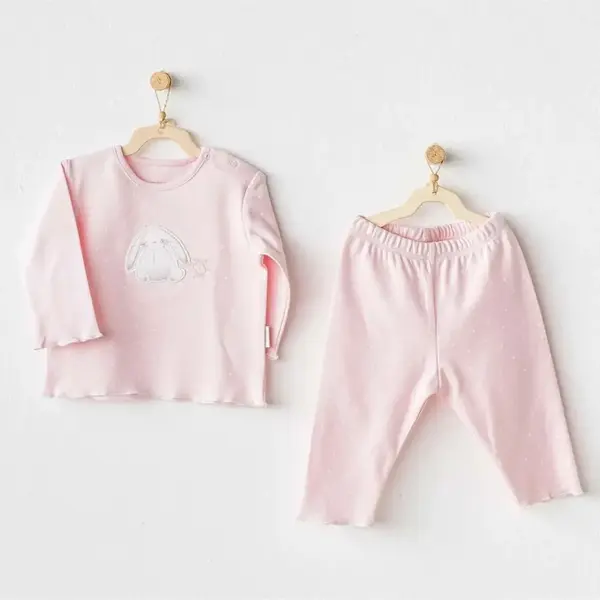 Andy Wawa 2li Takım Cuddly Bunny Bear Pembe