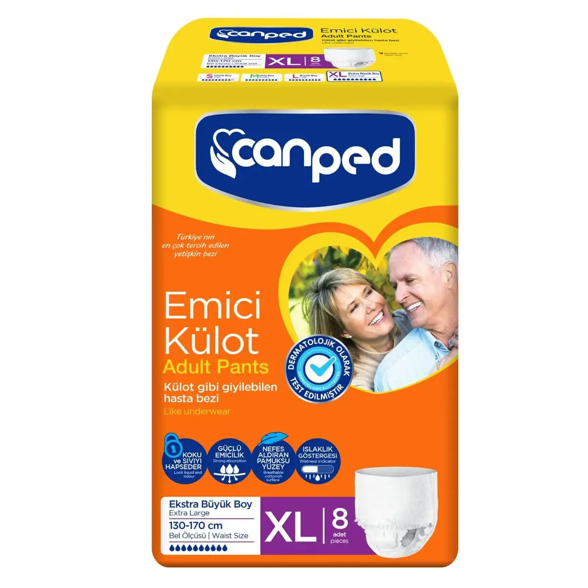 Canped Emici Külot 8li XL Beden Canped Emici Külot 8li XL Beden