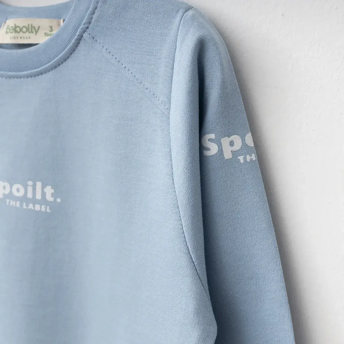 Bebolly Sweatshirt Spoilt Baskılı Mavi