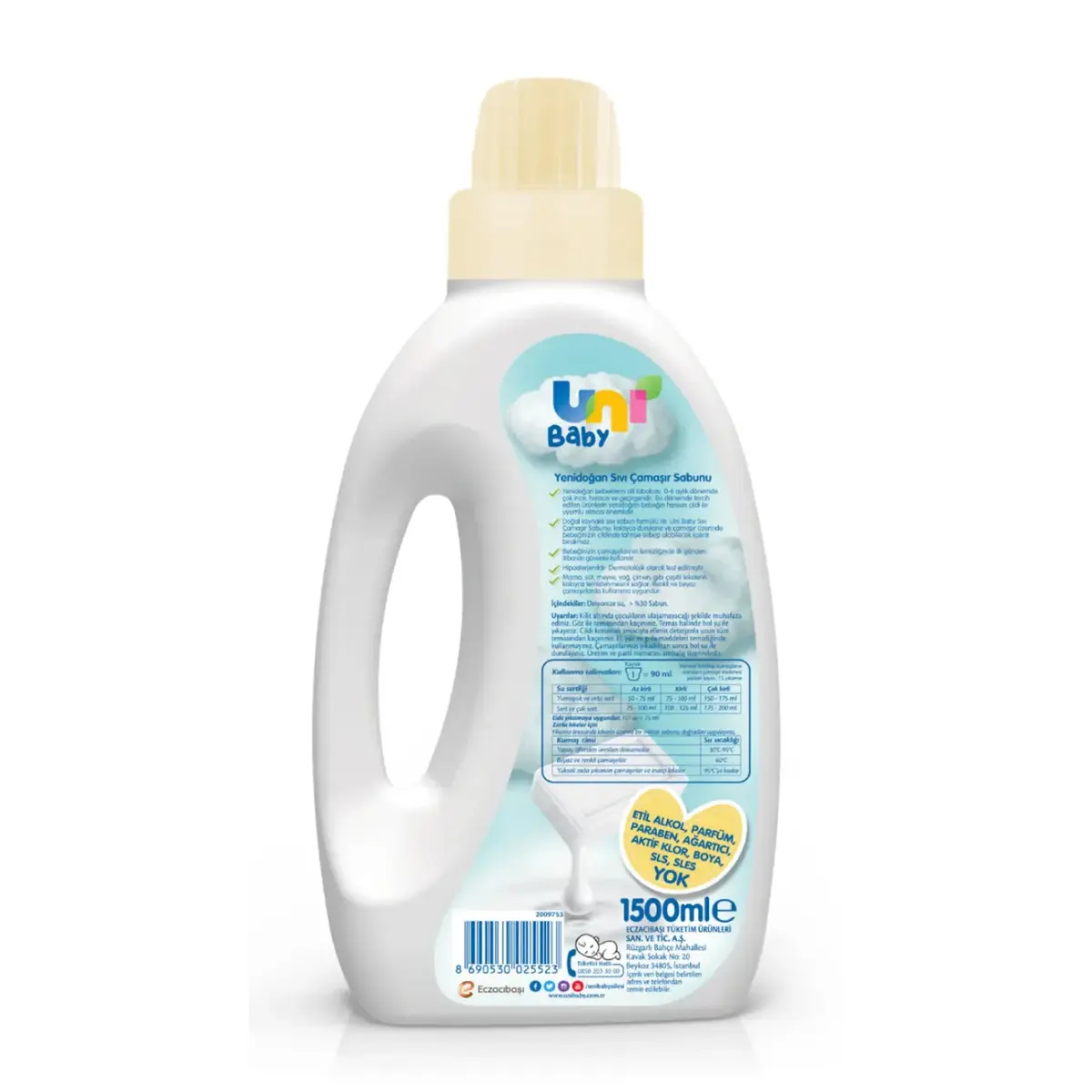 Uni Baby Yenidoğan Çamaşır Sabunu 1500ml