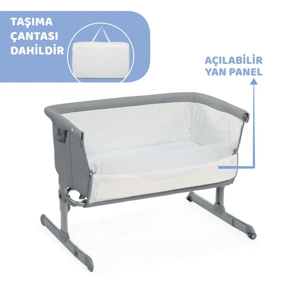 Chicco Next2Me Anne Yanı Beşik Pearl