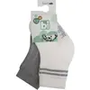 Bibaby Çorap Soket 2li Derby Bamboo Ekru - Gri
