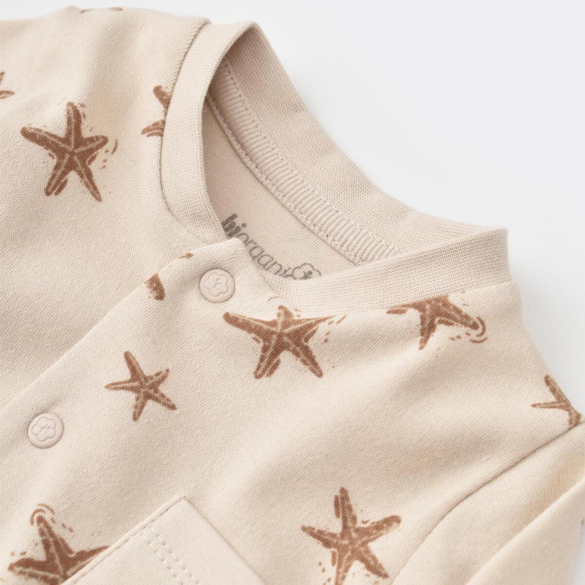 Bibaby Organik Tulum Çoraptolon Magic Starfish Latte