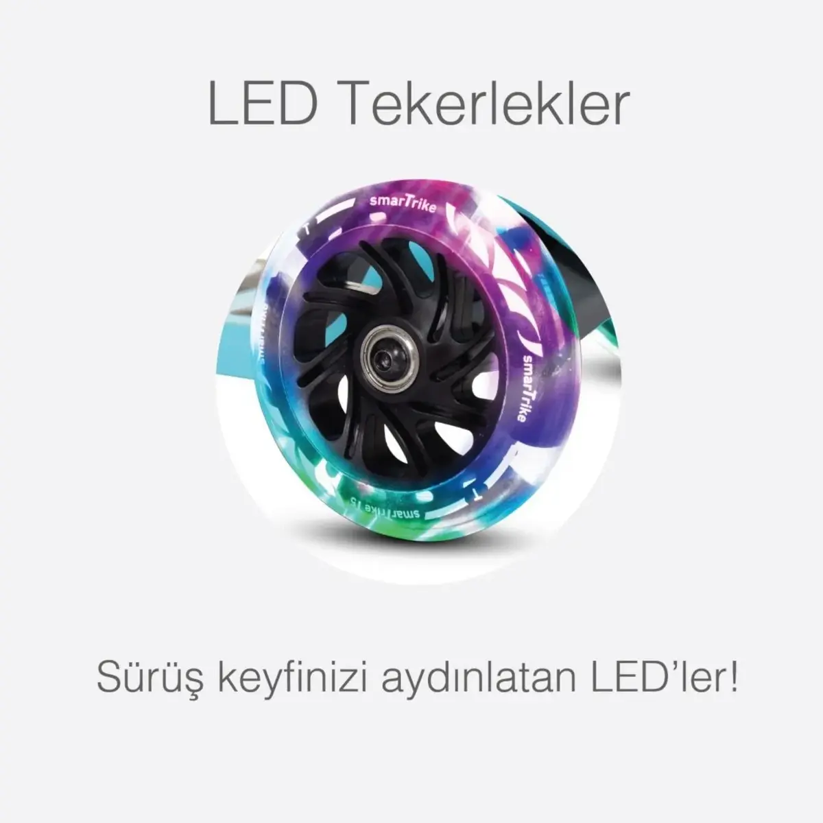 SmarTrike T1 3’ü 1 Arada Oturaklı ve Çantalı Çocuk Scooterı- Blue