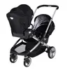 Prego İbiza Travel Sistem İkiz Bebek Arabası Siyah
