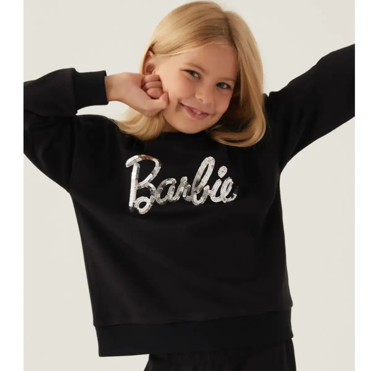 Barbie Sweatshirt Siyah Barbie Sweatshirt Siyah