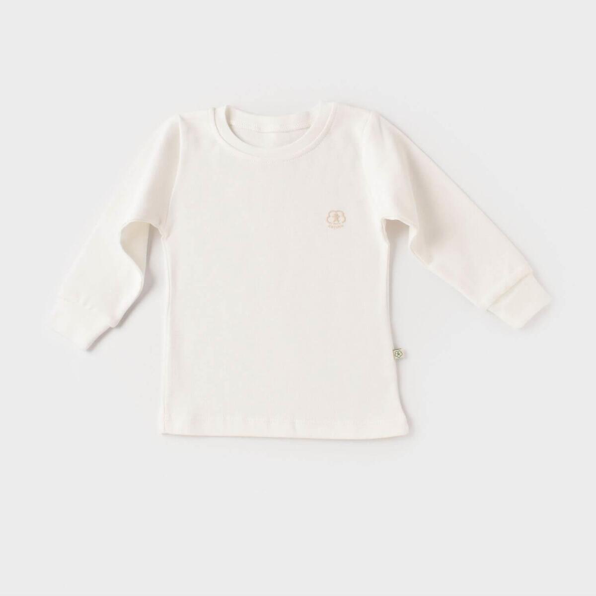 Bibaby Organik Sweatshirt Little Basic Ekru