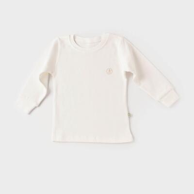 Bibaby Organik Sweatshirt Little Basic Ekru