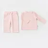 Bibaby Organik 2li Takım Nature In Waffle Pembe Melanj