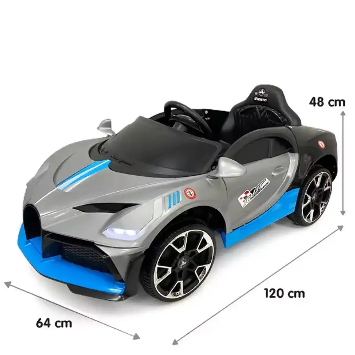 Viento GT Akülü Araba Kumandalı 4*2 12 Volt Gri