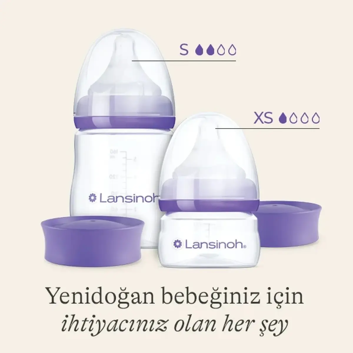 Lansinoh Yenidoğan PP Biberon Seti 2li 60 ml + 160 ml 0+Ay